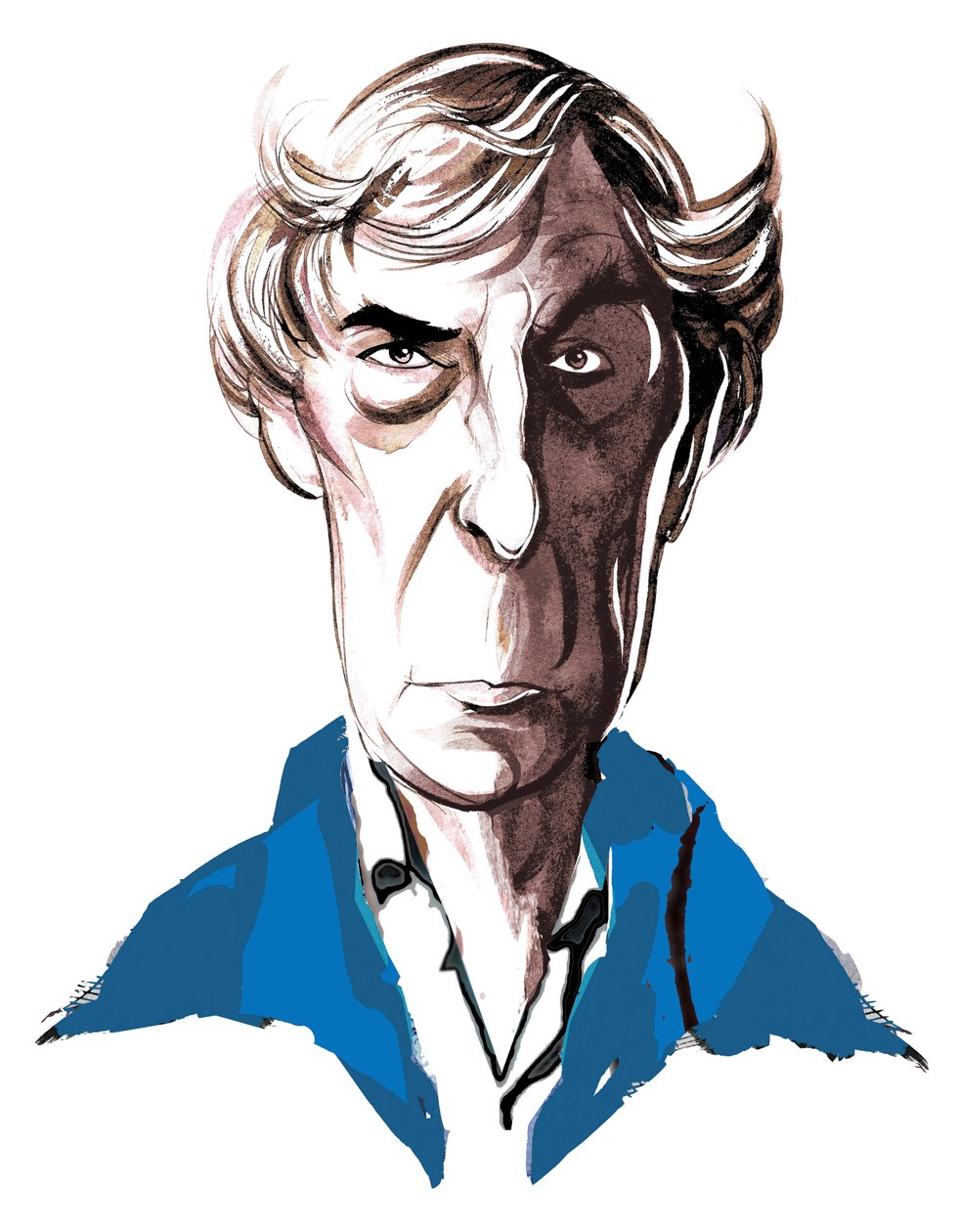 Michael Tippett，英国作曲家（1905-98），彩色漫画，2005年由Neale Osborne创作 作者 尼尔·奥斯本