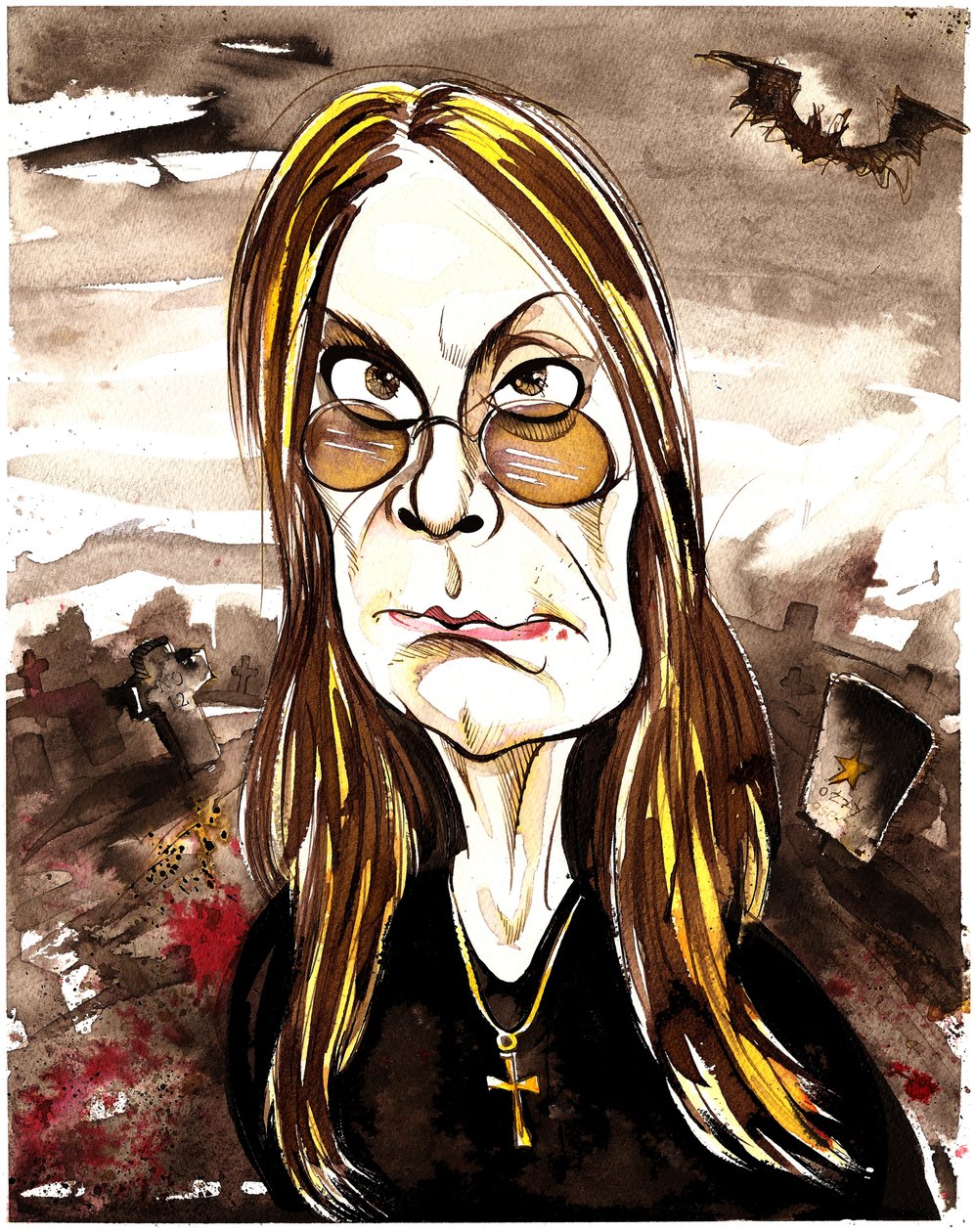 Ozzy Osbourne  - 彩色漫画 作者 尼尔·奥斯本
