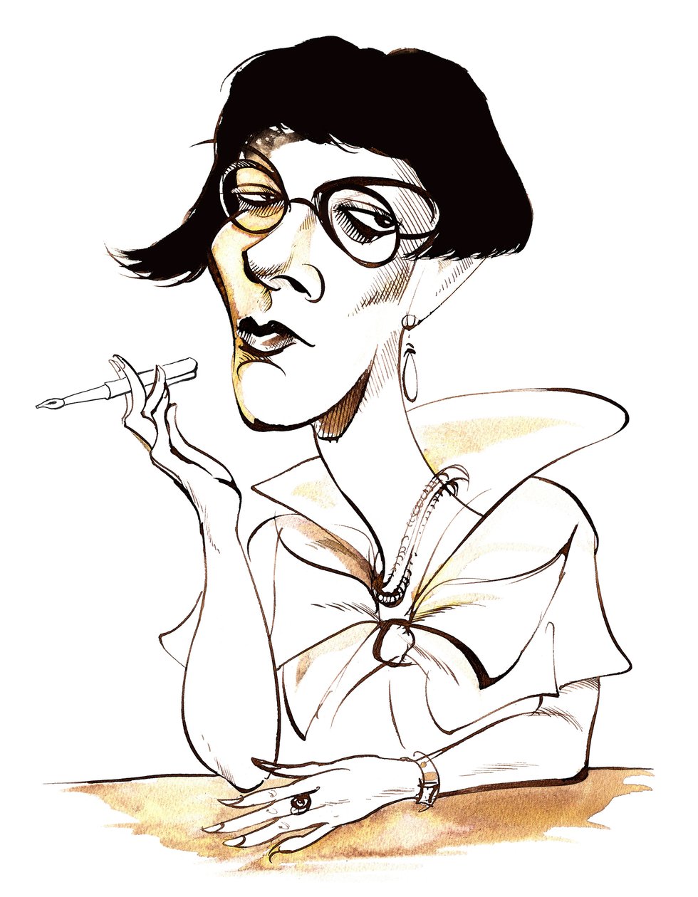Sylvia Townsend Warner  - 漫画握笔 作者 尼尔·奥斯本