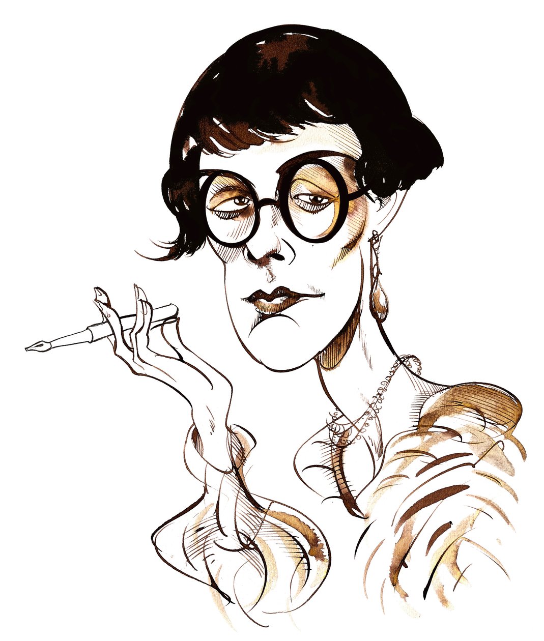 Sylvia Townsend Warner  - 漫画握笔 作者 尼尔·奥斯本