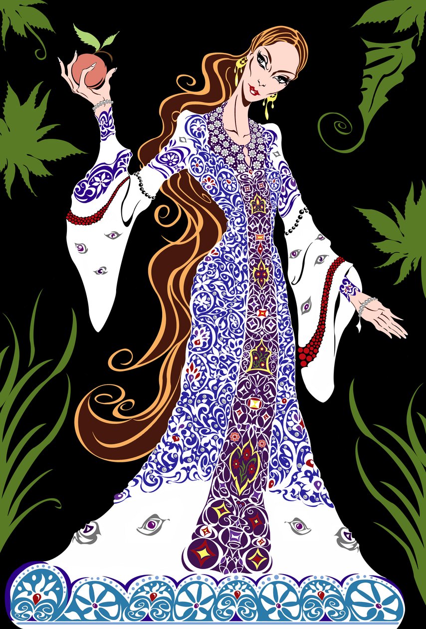 Tsarevna，来自Stravinskys The Firebird，整理版本的bw文件图片，2005年由Neale Osborne 作者 尼尔·奥斯本
