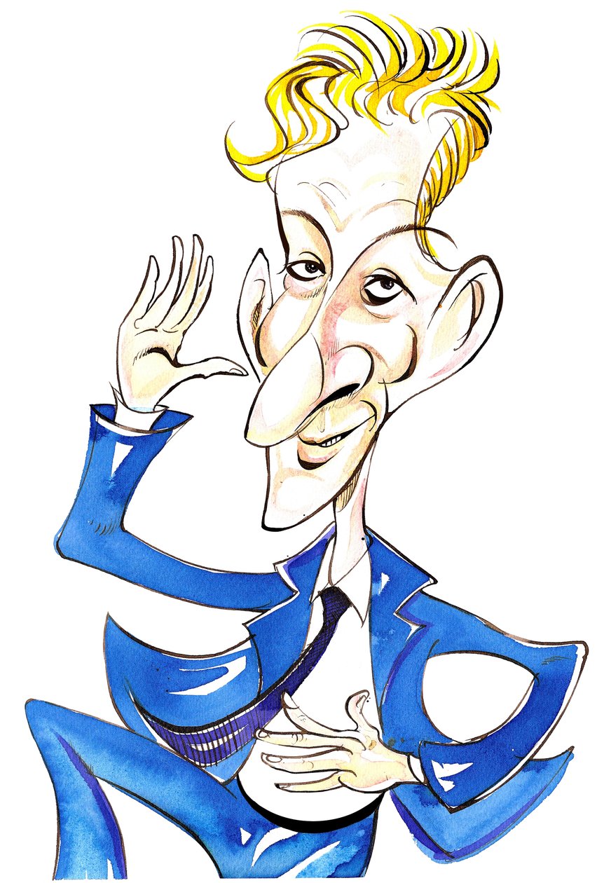 Danny Kaye - 彩色漫画 作者 尼尔·奥斯本