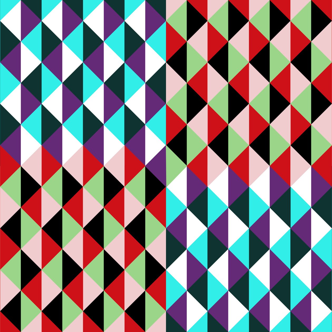 装饰性纺织品设计，2016（数字）。 作者 尼尔·奥斯本