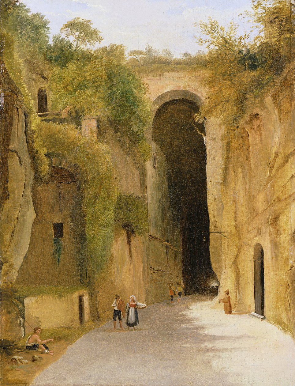Crypta Napoletana，位于Posillipo山下，那不勒斯，1840年 作者 那不勒斯学校