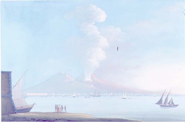 维苏威火山的爆发（水粉画 作者 那不勒斯学校