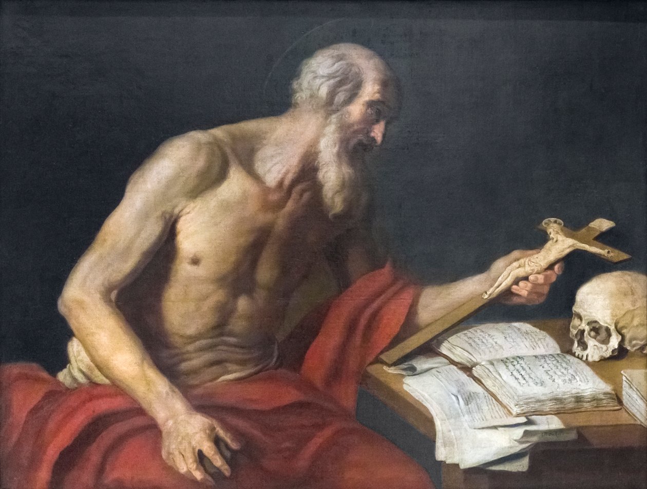 The Penitence of St Jerome 作者 那不勒斯学校