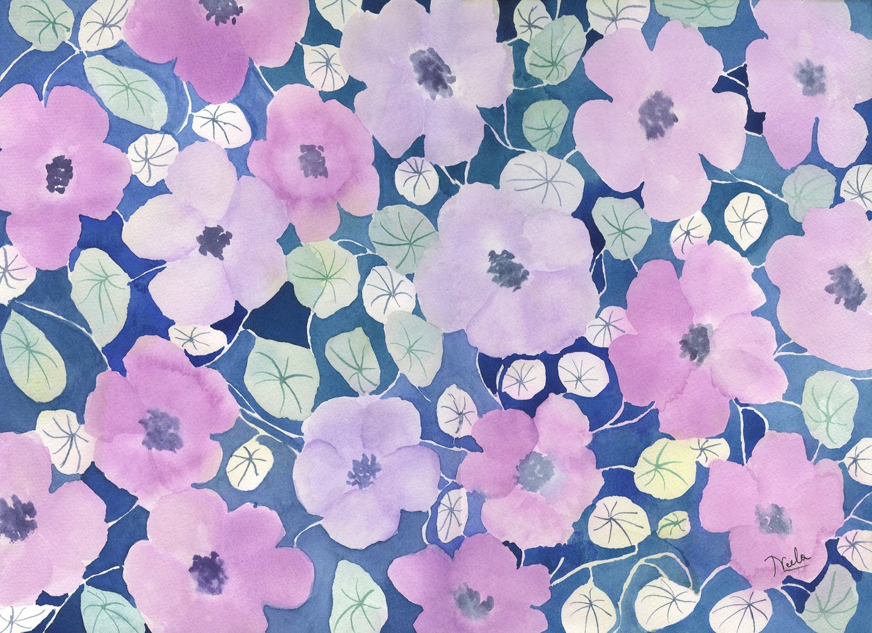 粉红色的花朵 作者 妮拉·普斯帕拉吉
