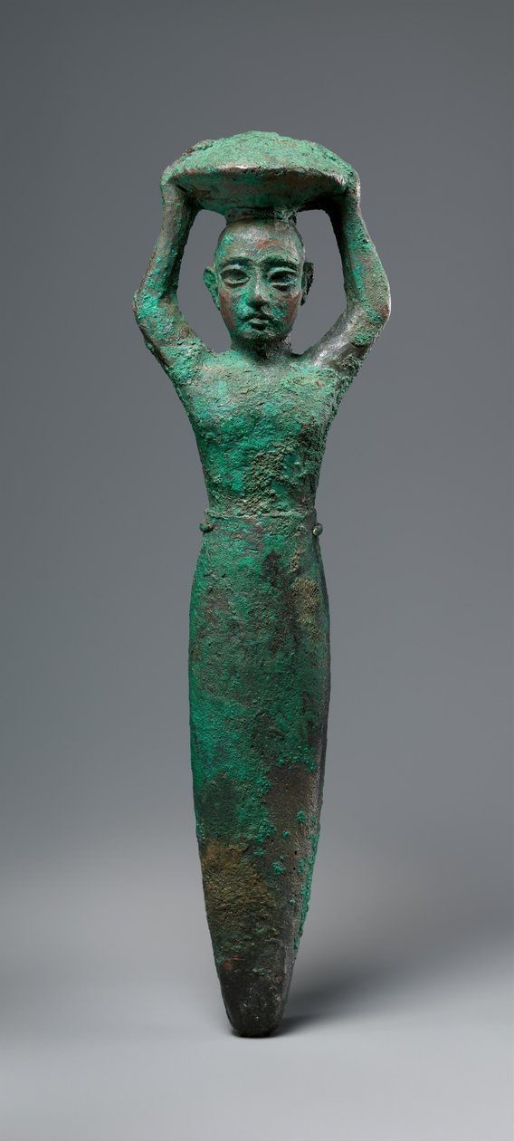 乌尔国王舒尔吉（Ul Shulgi）的奠基人物，提着篮子，c。公元前2094–2047年（铜） 作者 新苏美尔人