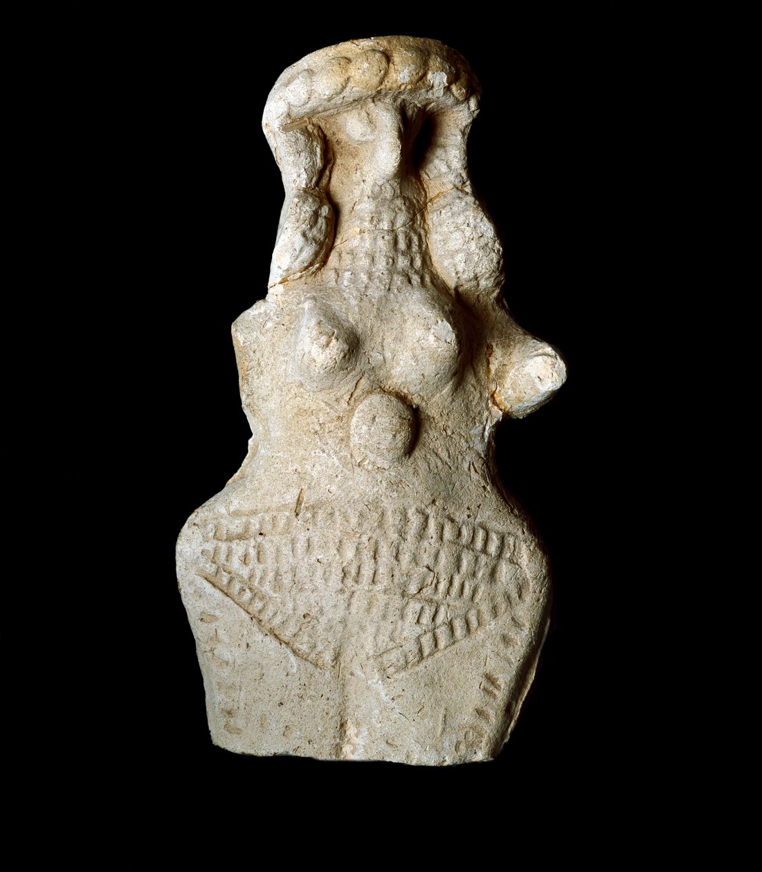 Sumerian civilization: female figurine. Terracotta sculpture. Dim. 10 cm Neo-Sumerian period (between 2093 and 2004 BC) Baghdad, National Iraq Museum 作者 新苏美尔人