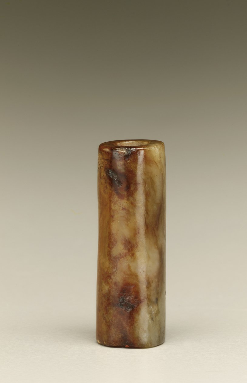 圆柱珠，太湖地区，良渚文化，公元前3300-2250（玉） 作者 新石器时代中文学校