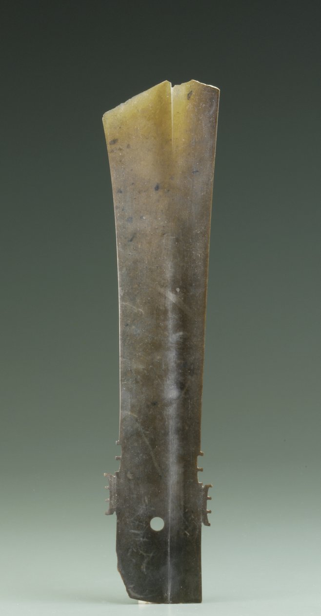 叉凿（zhang），齐家文化，公元前2500年至2000年（玉） 作者 新石器时代中文学校