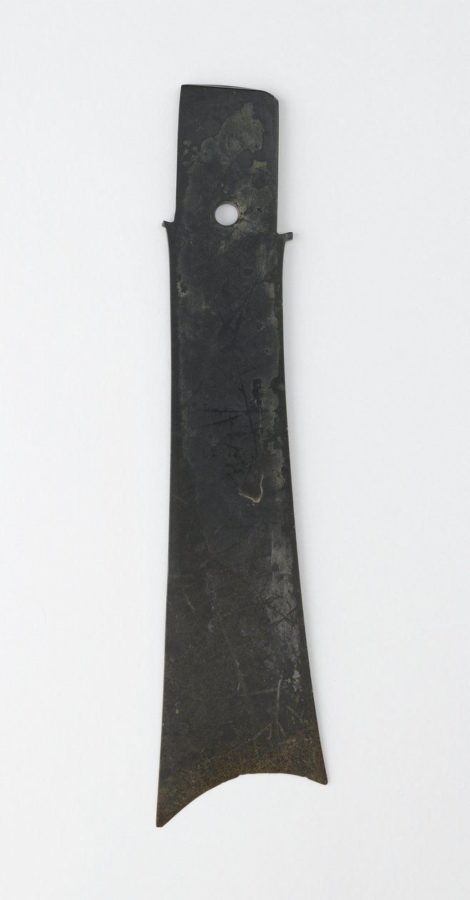 叉凿（zhang），齐家文化，公元前2500  -  2000年（玉（和田玉）） 作者 新石器时代中文学校