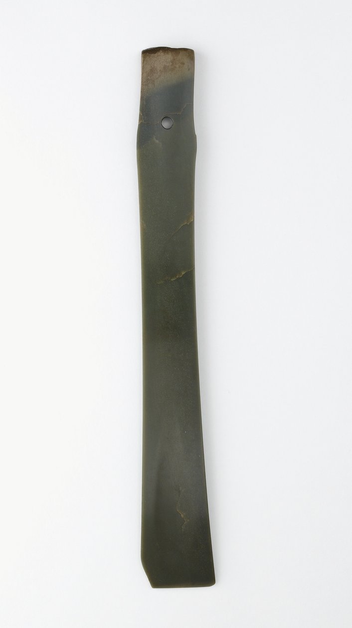 叉凿（zhang）齐家文化（玉（和田玉）） 作者 新石器时代中文学校