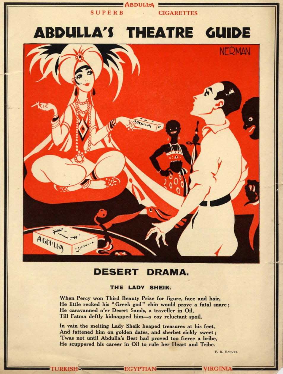 阿卜杜拉香烟，1928年 作者 纳曼