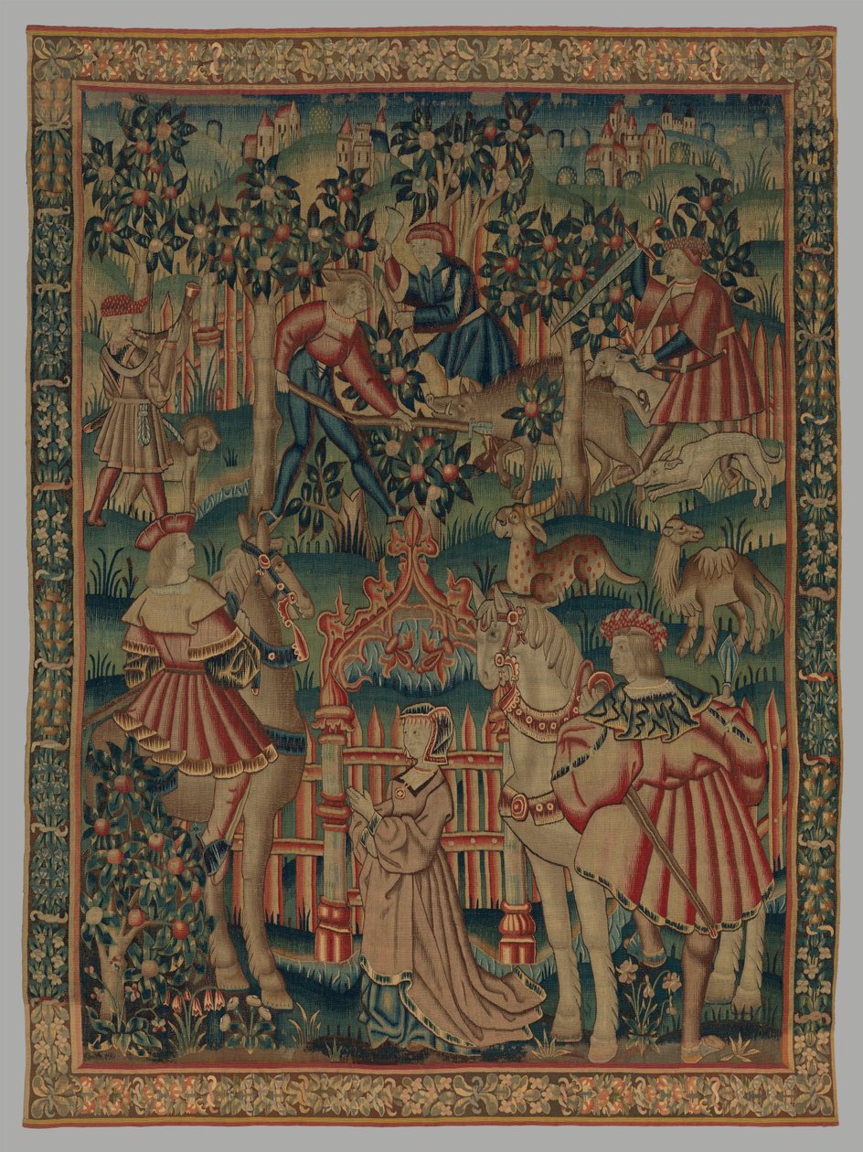 寻找野猪，1515-35 作者 荷兰语学校