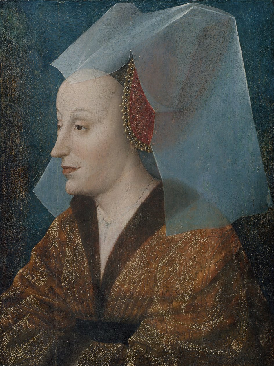 Noblewoman的画象，c.1450 作者 荷兰语学校