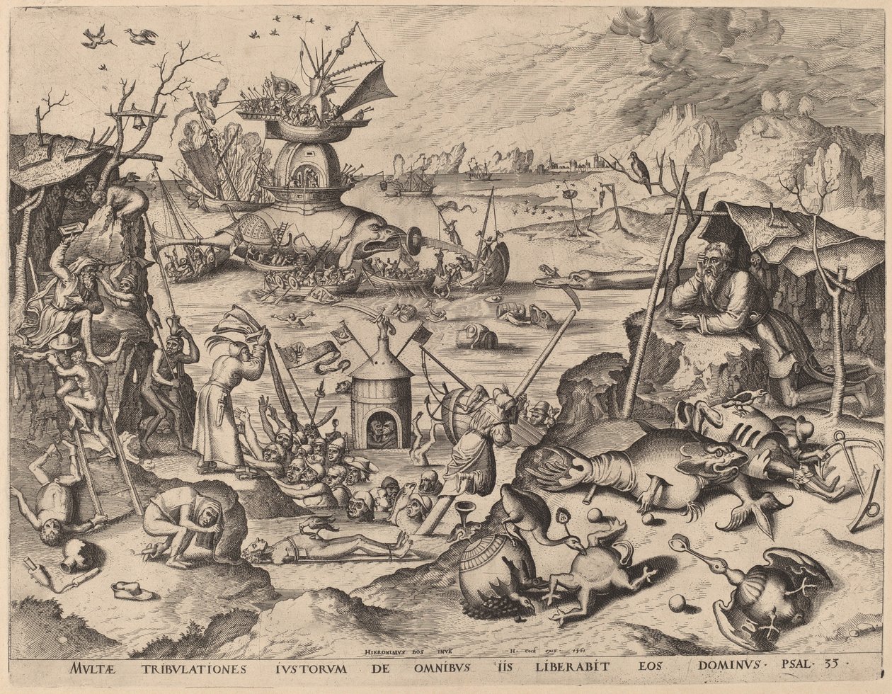 圣安东尼的诱惑 作者 Hieronymus Bosch、Hieronymus Cock 之后的荷兰 16 世纪