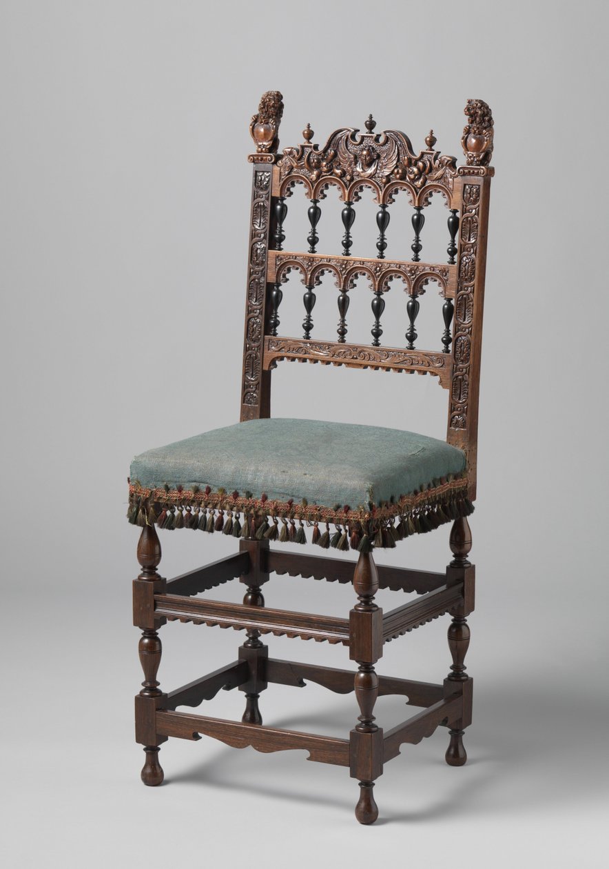 雕花椅子c。 1620-50（木） 作者 荷兰语学校