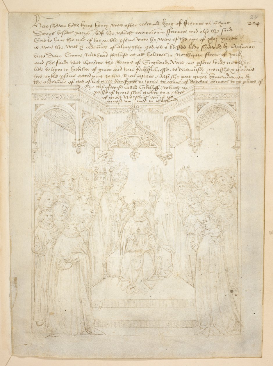 Cotton Julius E. IV, art.6，"Beauchamp Pageants"，约 1483 年（牛皮纸上的墨迹） 作者 荷兰语学校