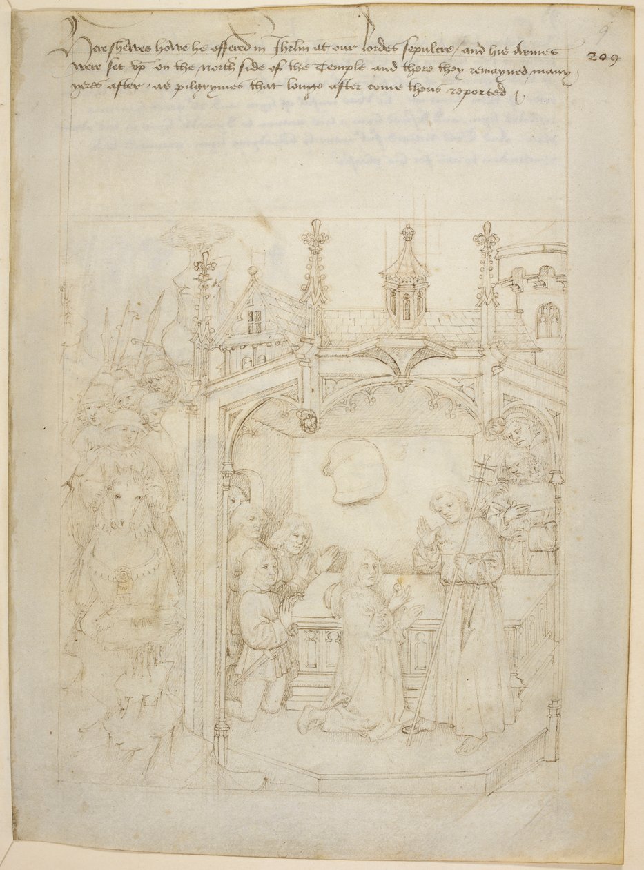 Cotton Julius E. IV, art.6，"Beauchamp Pageants"，约 1483 年（牛皮纸上的墨迹） 作者 荷兰语学校