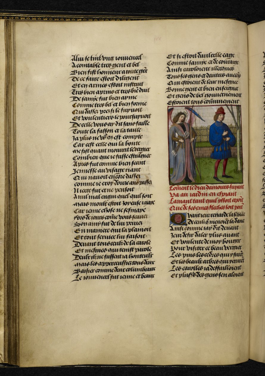 哈雷 MS 4425 f.18v Amors（爱神）和 L