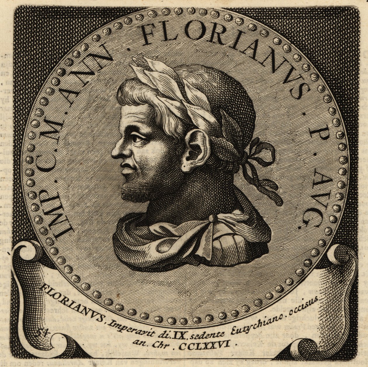 Portrait of Roman Emperor Florianus. 作者 荷兰语学校