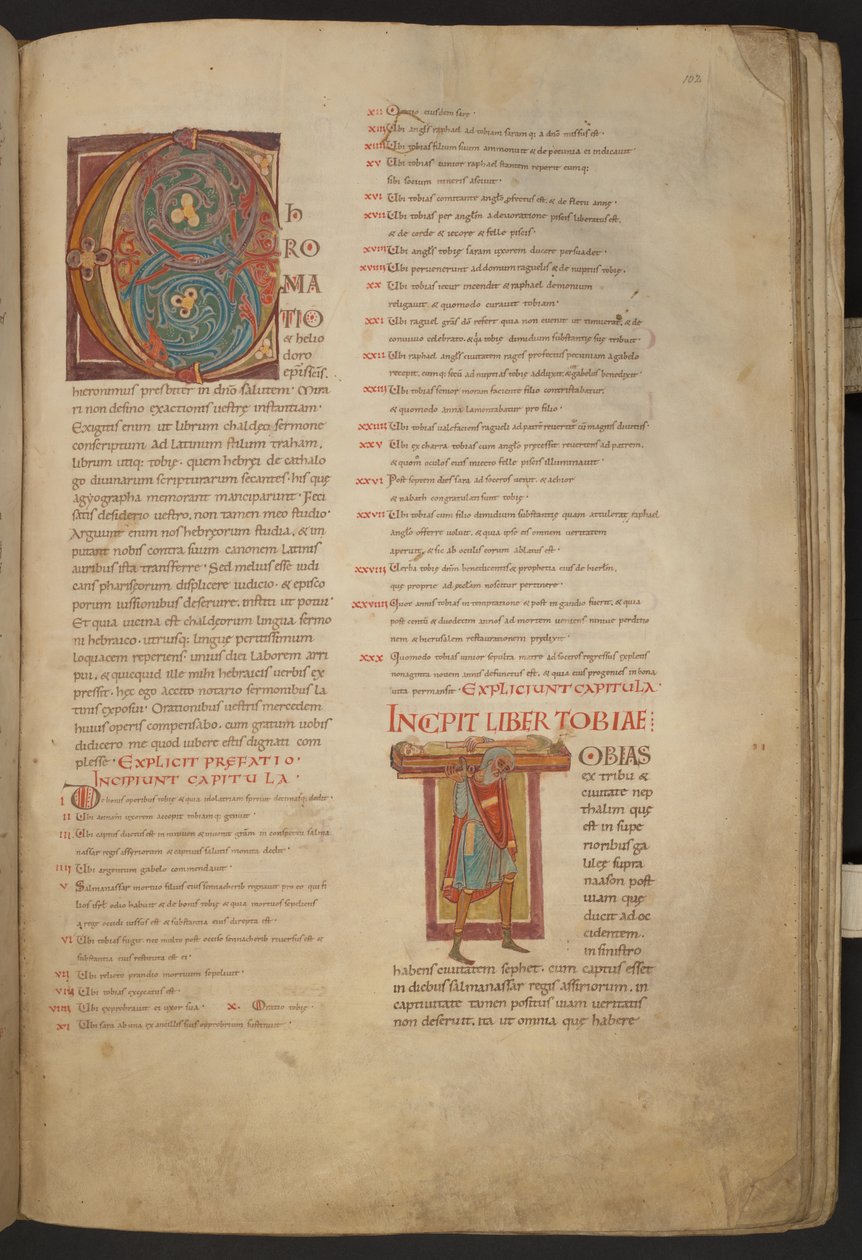 斯塔夫洛特圣经》，Add MS 28107，f.102r 作者 荷兰语学校