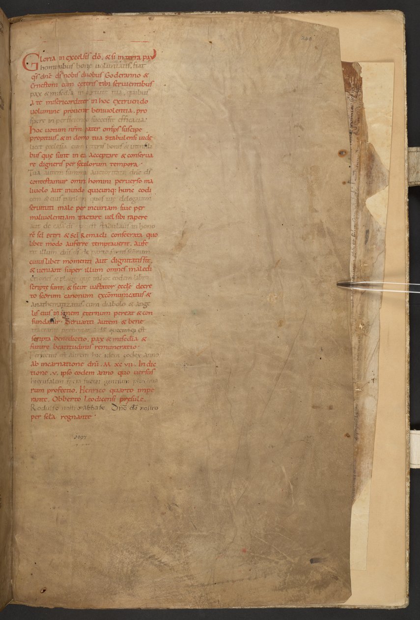 斯塔夫洛特圣经》，Add MS 28107，f.240r 作者 荷兰语学校