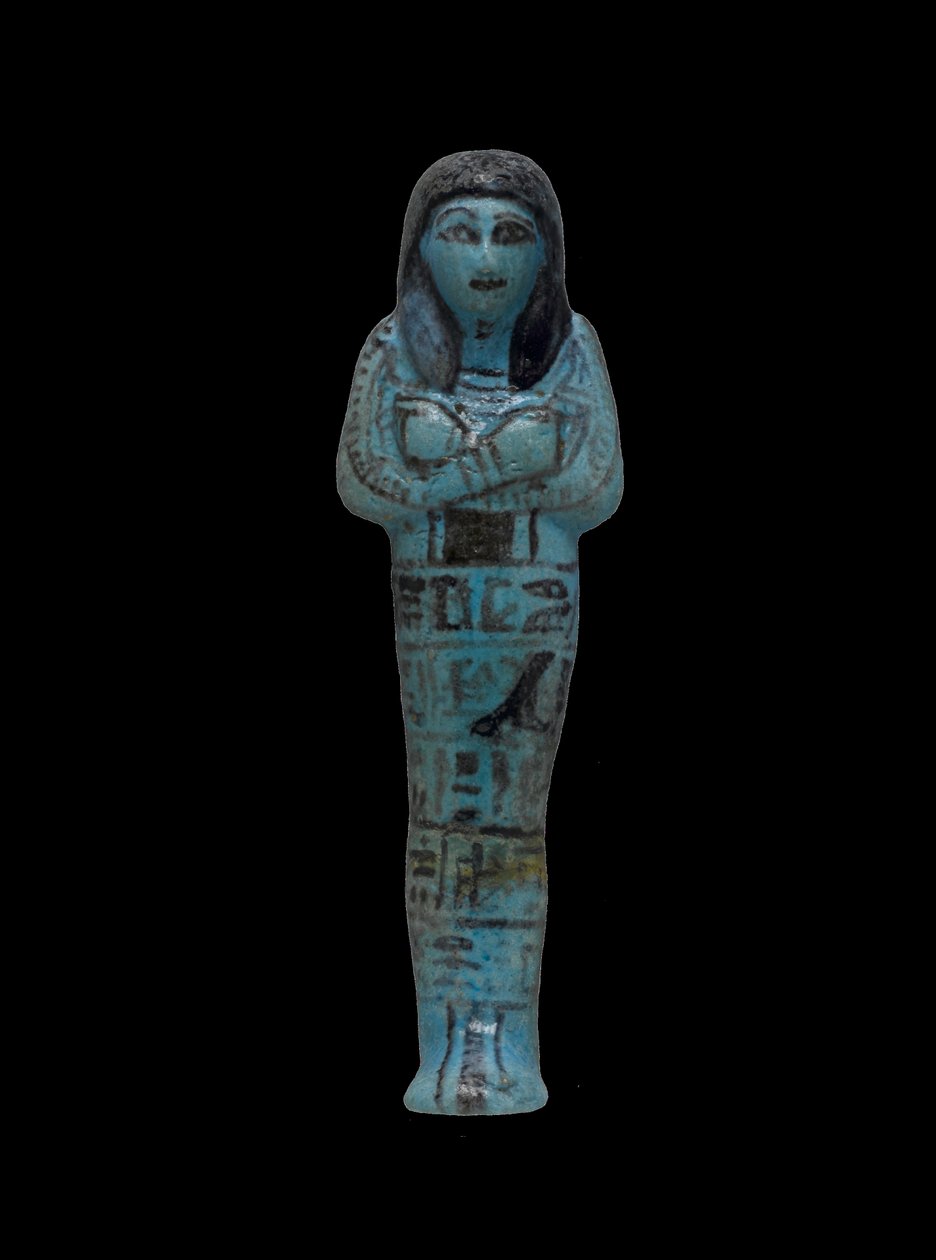 Riya的Shabti，19-20世纪（彩陶） 作者 新王国埃及