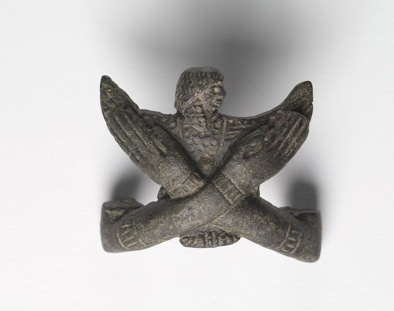 “ Shawabty捆绑包”中的青铜坐骑：双臂交叉，公元前1336-1256年，18世纪末至19世纪初 作者 新王国埃及