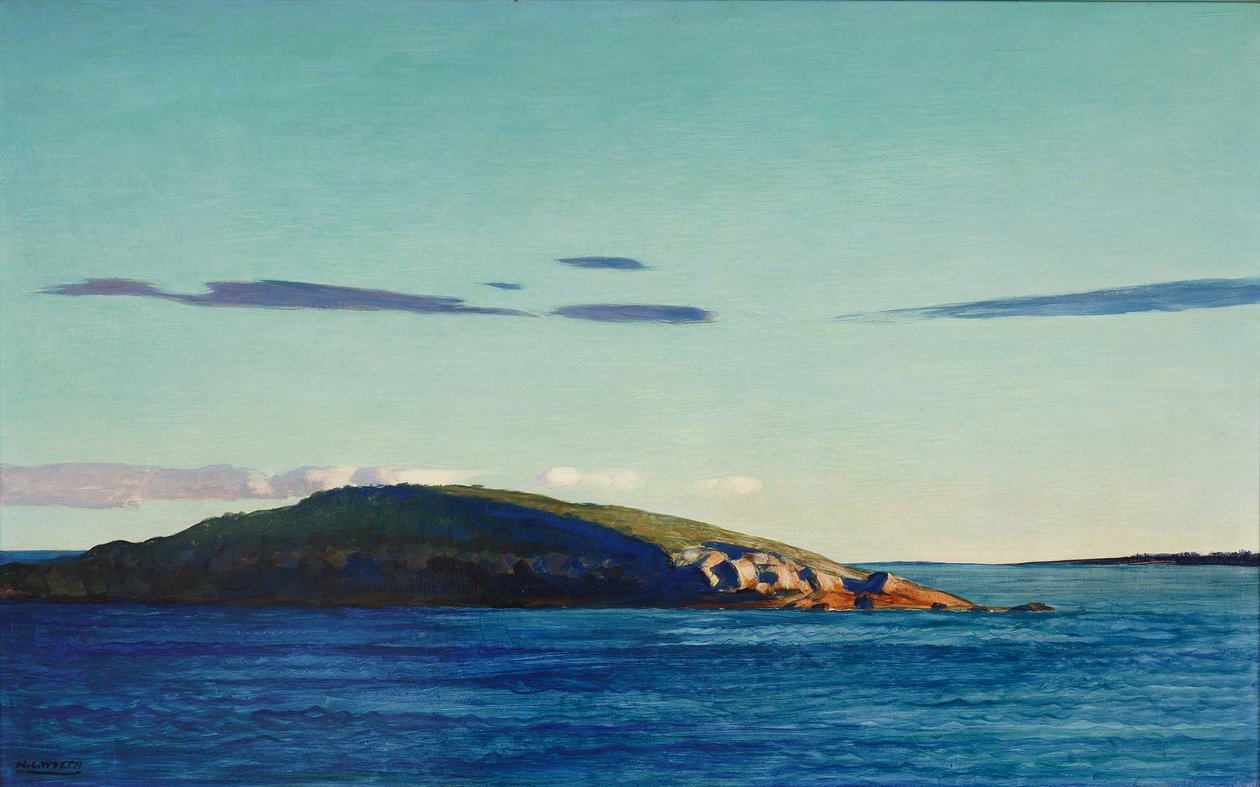 缅因州的Blubber岛，1938年（石油地上的石油） 作者 纽维尔·康威斯