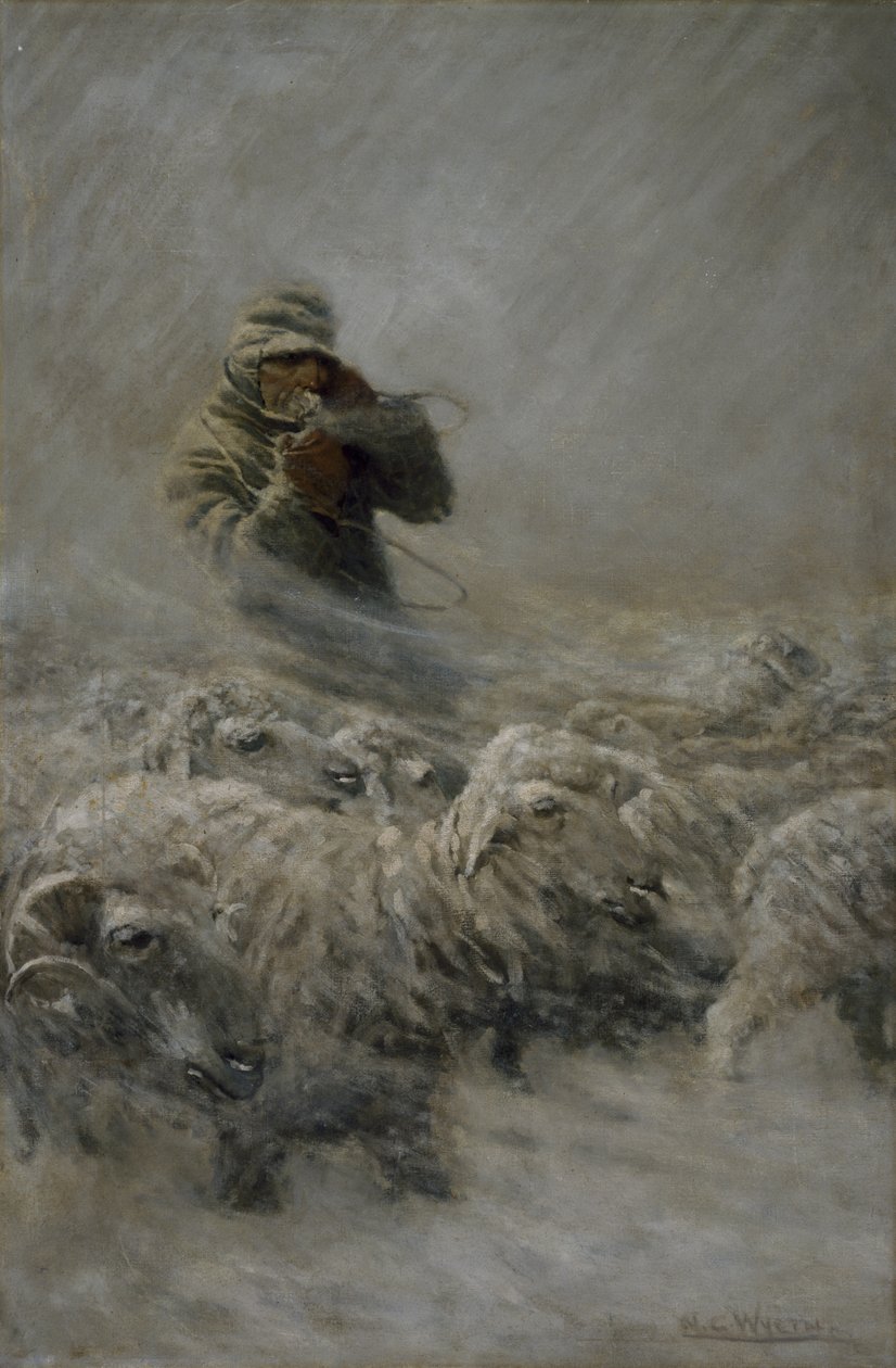 牧羊人，1908年 作者 纽维尔·康威斯