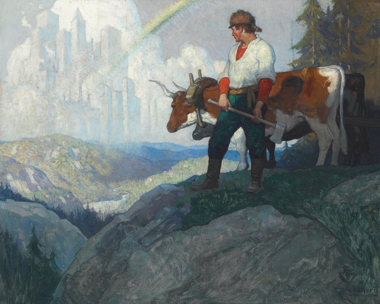 《先锋与愿景》，摄于1918年（布面油画） 作者 纽维尔·康威斯