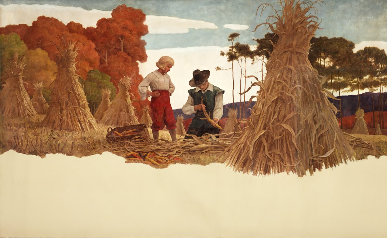 清教徒玉米Husker，1941年 作者 纽维尔·康威斯