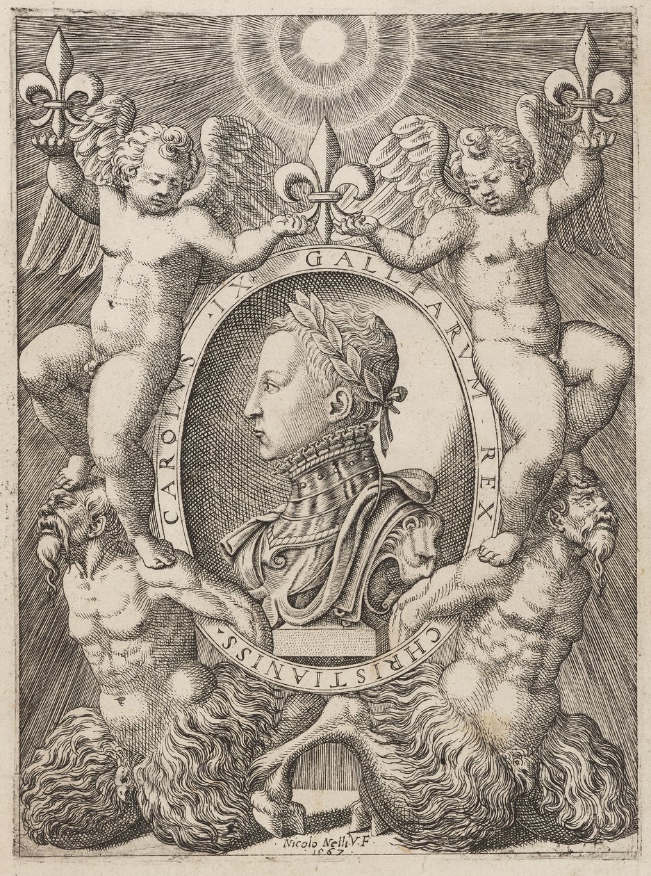 法国的Charles IX，酒吧。 c.1567 作者 尼科洛·内利（NiccolòNelli）