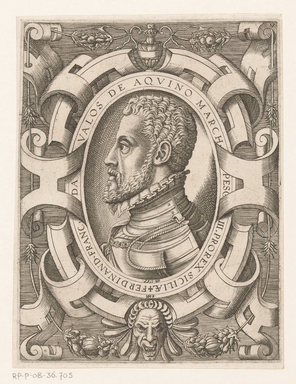 佩斯卡拉伯爵费尔南多-弗朗西斯科-达瓦洛斯肖像
Ferdinand Franc.佩斯卡拉III.Prorex Siciliæ（物品上的标题）
君主和其他杰出人物的肖像（系列标题）
Imagines Quorundam Principum et Illustriu 作者 尼科洛·内利（NiccolòNelli）