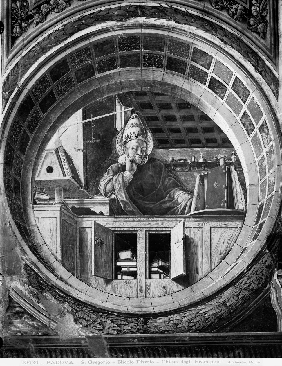 圣格雷戈里，c.1450-52（壁画） 作者 尼科洛·皮佐洛（NiccolòPizzolo）