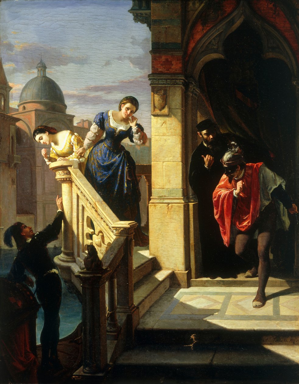 威尼斯的阴谋，1862年 作者 尼科洛·萨内西（Niccolo Sanesi）
