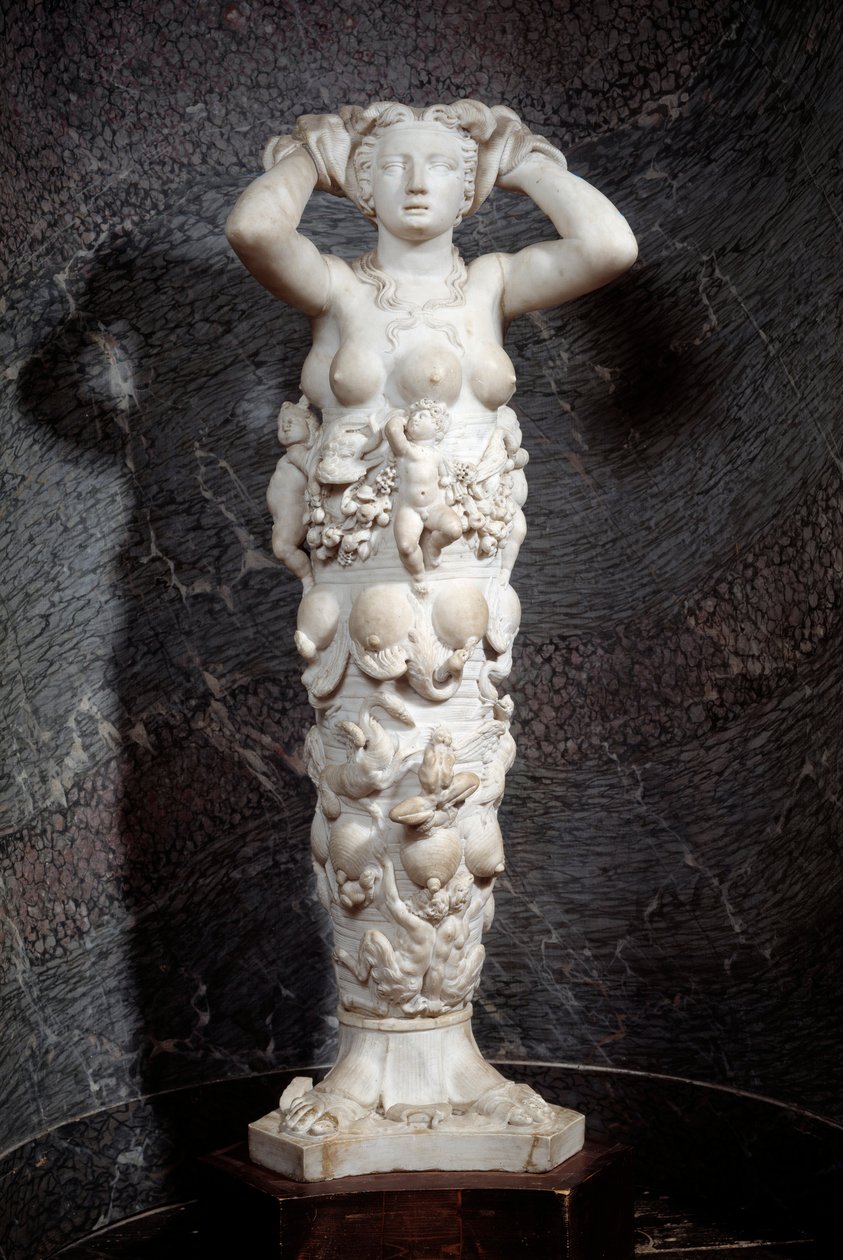 自然的寓言。 Niccolo Tribolo（1500-1550）的大理石雕塑 作者 尼科洛·特里波罗（Niccolo Tribolo）