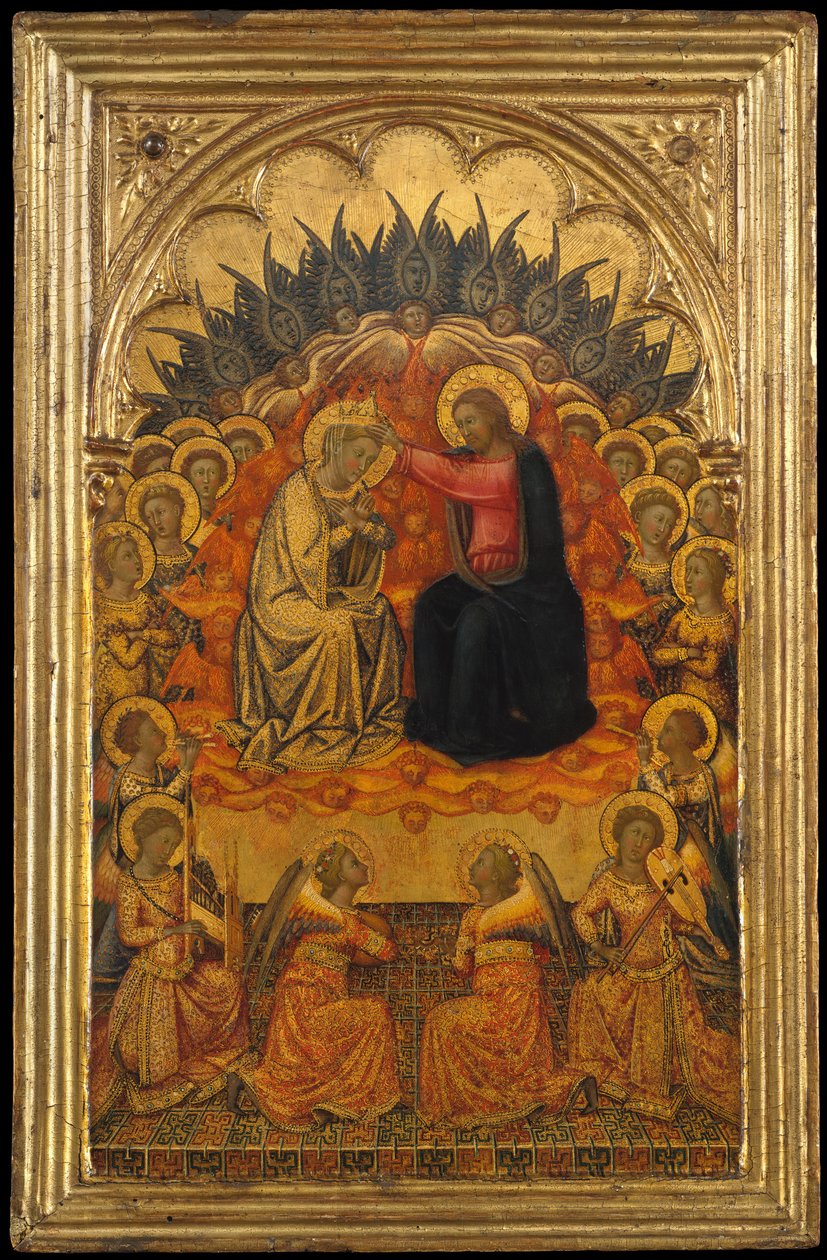 圣母加冕礼，约。 1380。 作者 Niccolo di Buonaccorso
