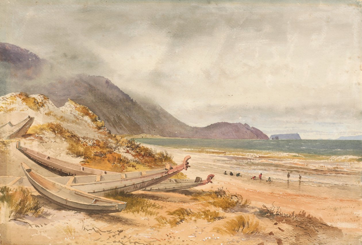 靠近Paekakariki，库克海峡 作者 尼古拉斯·谢瓦利埃（Nicholas Chevalier）