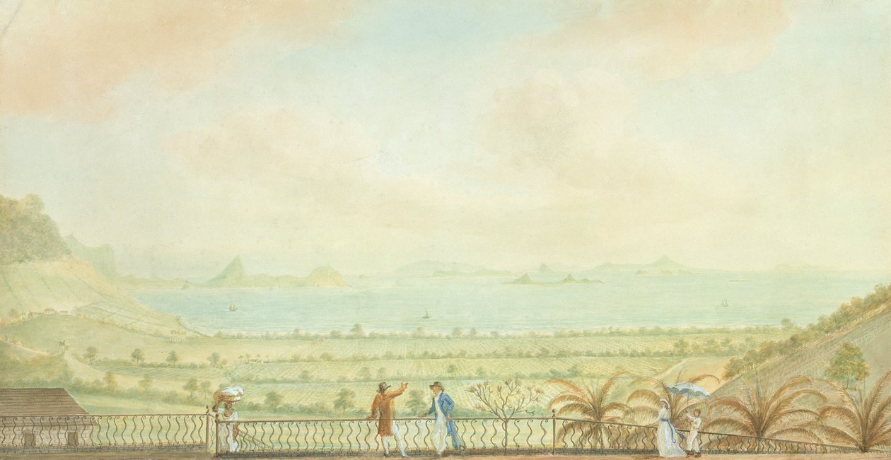 查看小安的列斯群岛，1785年（卫生纸和身体彩色纸） 作者 尼古拉斯·波科克（Nicholas Pocock）