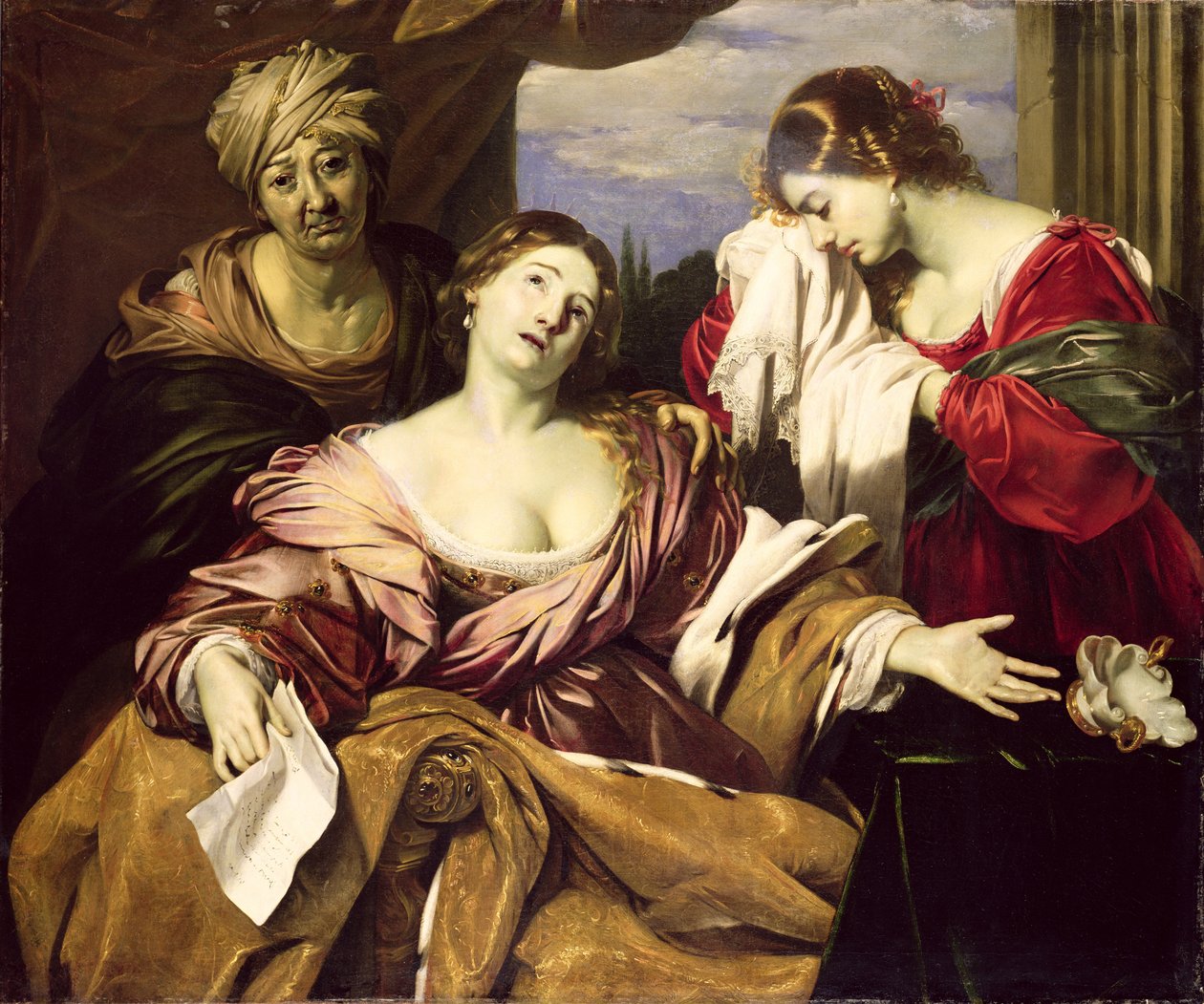 索多尼巴之死，1655-65 作者 尼古拉斯·雷尼里（Nicholas Renieri）