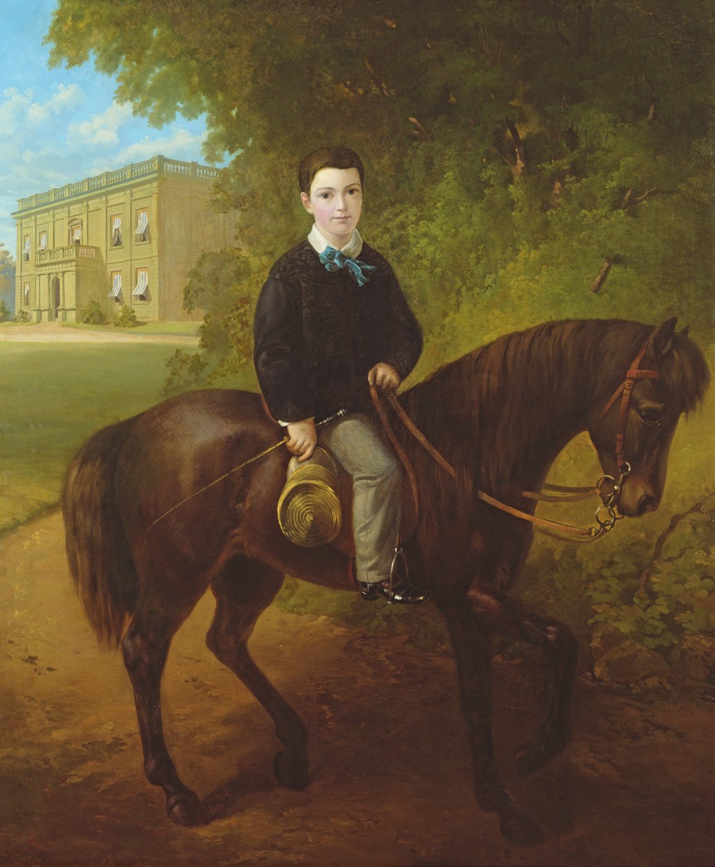 乔治·霍尔姆斯大师的肖像，1860年 作者 尼古拉斯·谢瓦利埃（Nicholas Chevalier）