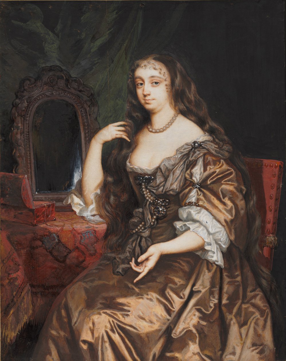 约克公爵夫人安妮·海德的肖像c。 1662。 作者 尼古拉斯·迪克森（Nicholas Dixon）