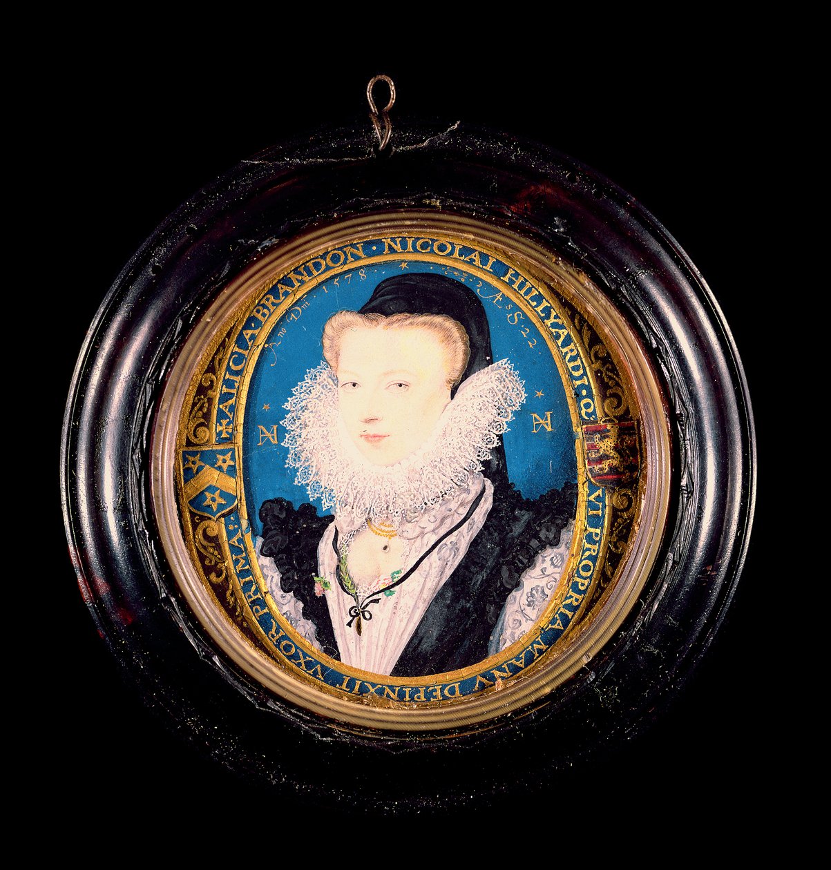 爱丽丝布兰登，希利亚德夫人，1578年（wc on vellum） 作者 尼古拉斯·希利亚德