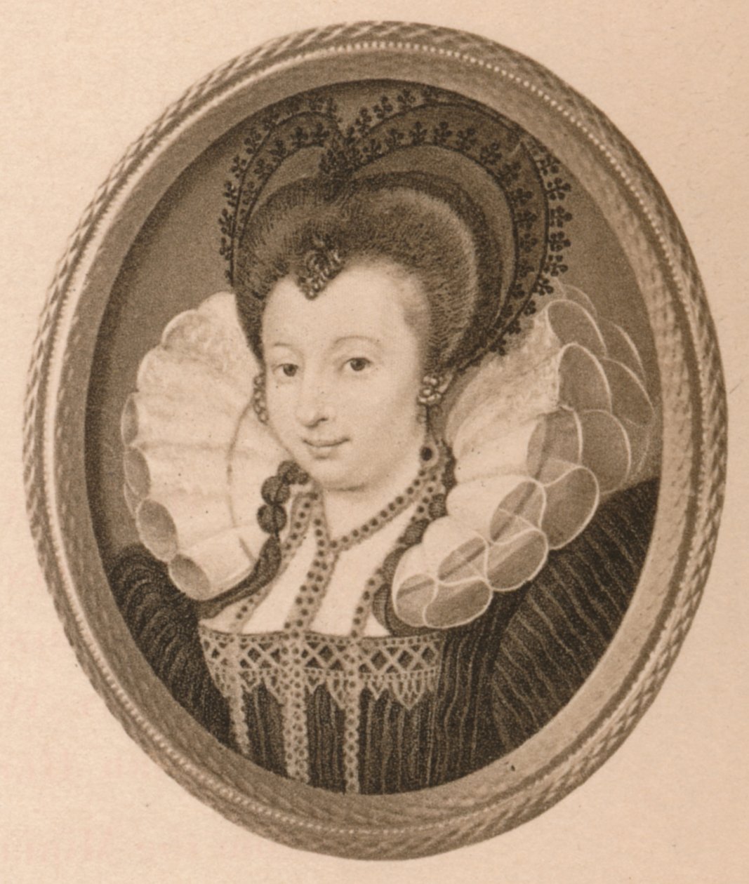 凯瑟琳·克奈维特（Catherine Knevett），萨福克伯爵夫人，16世纪，1904年 作者 尼古拉斯·希利亚德