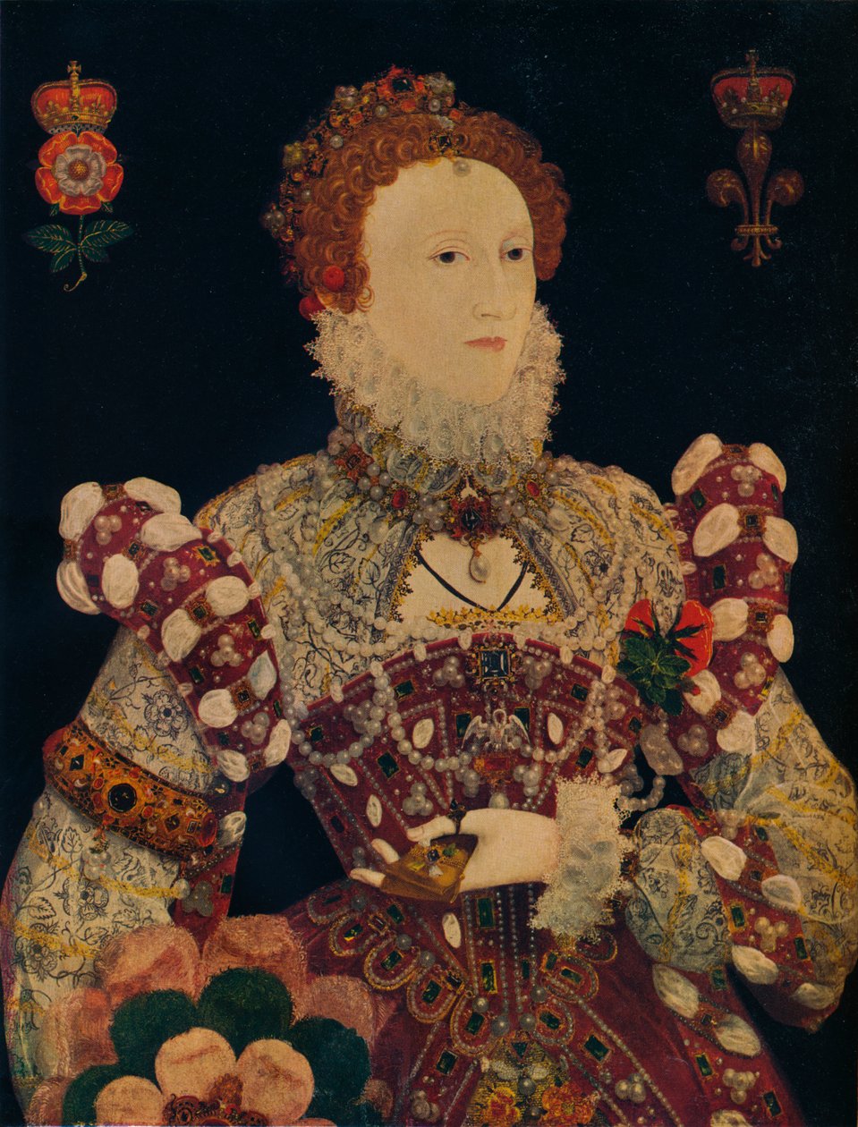 伊丽莎白一世（Elizabeth I），英格兰和爱尔兰女王，c1574 作者 尼古拉斯·希利亚德
