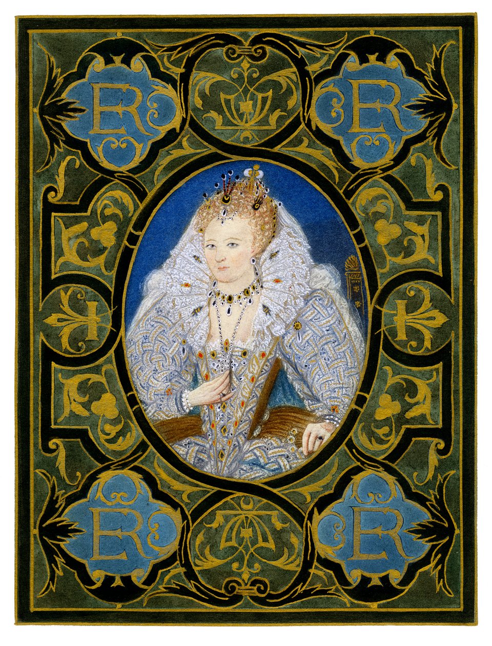 伊丽莎白女王一世（Queen Elizabeth I），16世纪，1896年。 作者 尼古拉斯·希利亚德