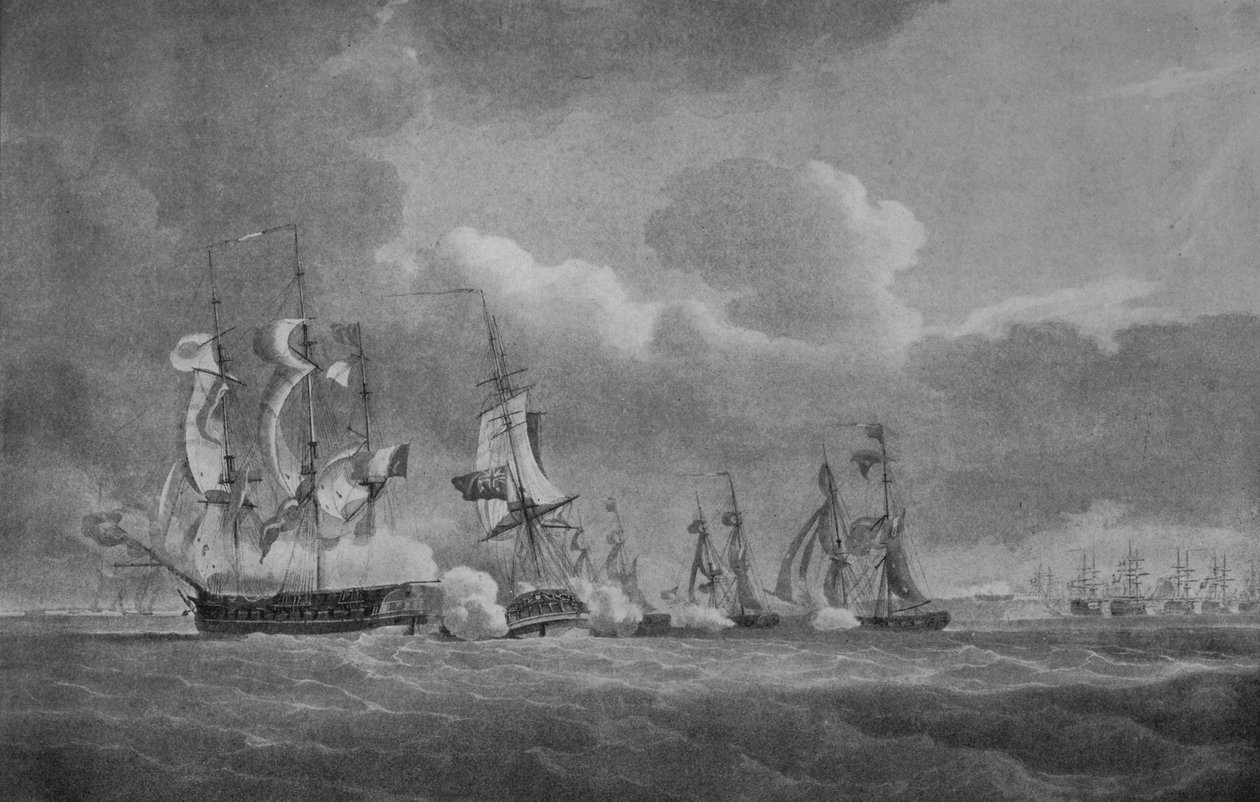 科克伦勋爵的大胆行动，c1807 作者 尼古拉斯·波科克（Nicholas Pocock）